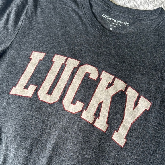 Lucky Brand Gray Short Sleeve Tee - Picture 3 of 6